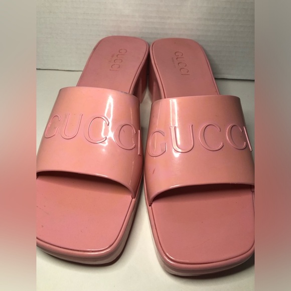 Gucci Wild Rose Pink Women's Slide Sandals size 39 US9 - Picture 11 of 17
